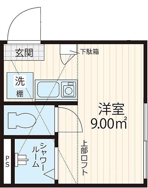 クレアーク(ワンルーム/2階)の間取り写真