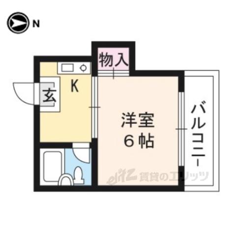 SSKハイツ(1K/2階)の間取り写真