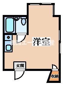 スターブライトマンション(ワンルーム/1階)の間取り写真