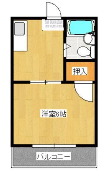 コート新北I(1K/3階)の間取り写真