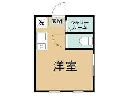 フェリスソニア(ワンルーム/2階)の間取り写真