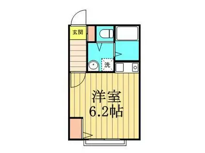 アドバンスIII(ワンルーム/2階)の間取り写真