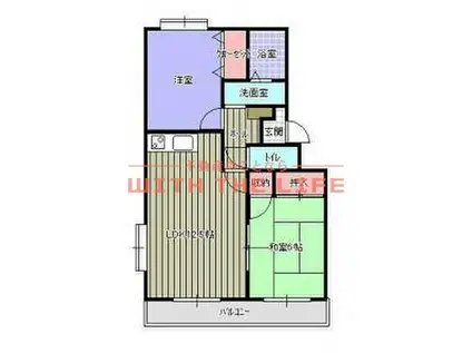 メゾン・ド・ミレニアム(2LDK/2階)の間取り写真