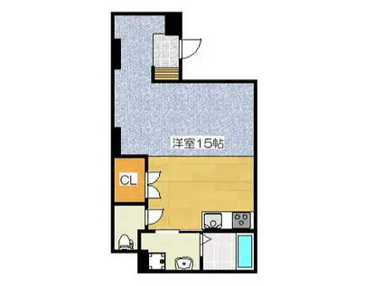 NO59TWINS(ワンルーム/1階)の間取り写真