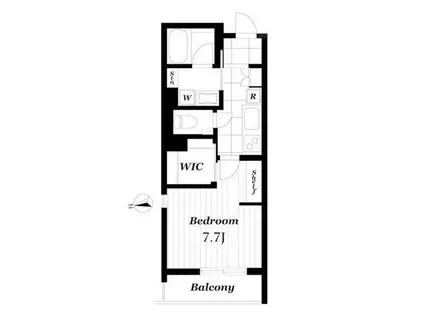 風香東新宿(1K/2階)の間取り写真