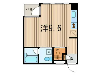 プリマヴェーラ(ワンルーム/2階)の間取り写真