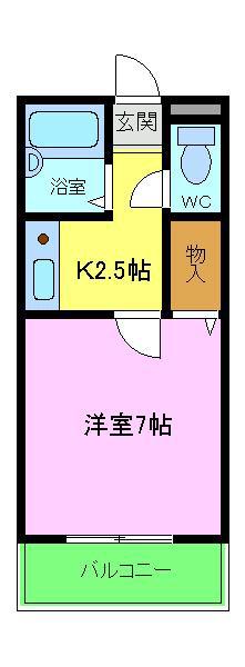南海高野線 中百舌鳥駅(南海) 徒歩7分 4階建 築31年(1K/1階)の間取り写真