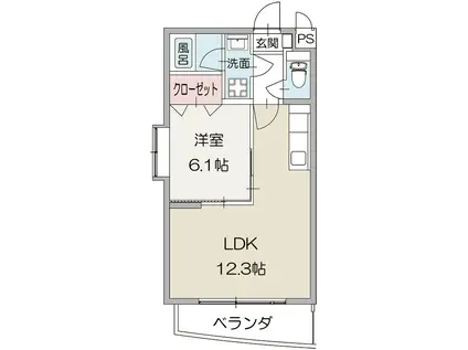 アーブルクール(1LDK/1階)の間取り写真