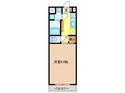 幸マンション(1K/3階)の間取り写真