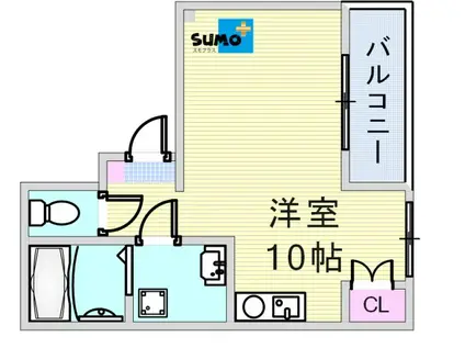 AVANTYマツヤ(ワンルーム/5階)の間取り写真