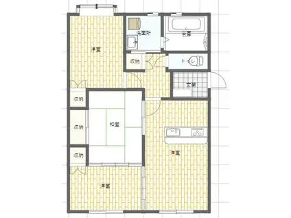 タイトヴィレッジ(3LDK/3階)の間取り写真
