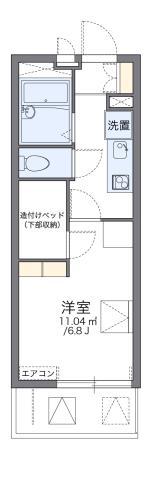 レオパレスレヴェルベールV(1K/2階)の間取り写真