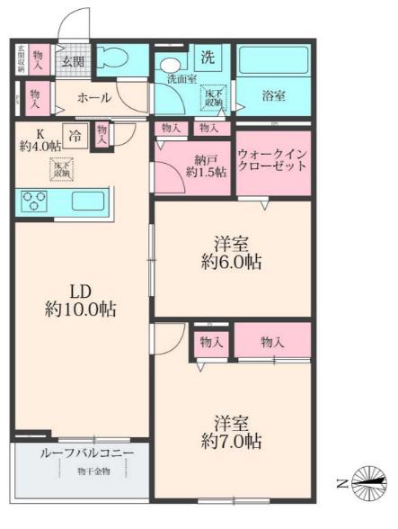 SOLANAII(2SLDK/3階)の間取り写真