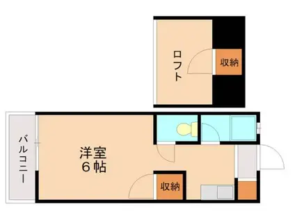 ソフィア松香台II(ワンルーム/2階)の間取り写真