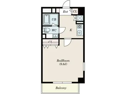 アール押切(1K/7階)の間取り写真