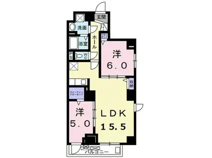 シエラ クレスト(2LDK/2階)の間取り写真
