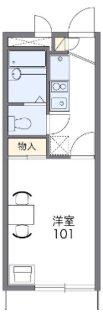 レオパレスBOULOGNE(1K/2階)の間取り写真