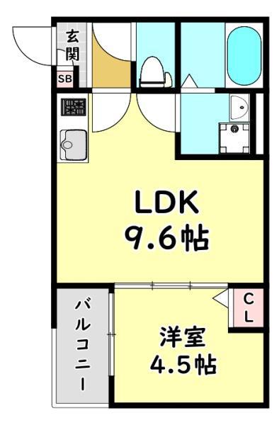 エル ソフィー(1LDK/3階)の間取り写真