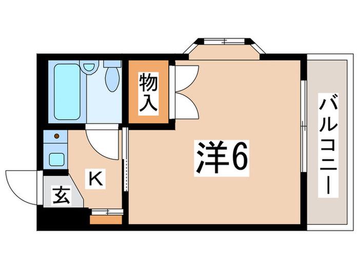プレイハウス(1K/2階)の間取り写真
