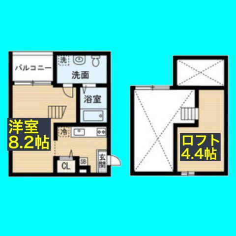 SOLARE(ワンルーム/1階)の間取り写真