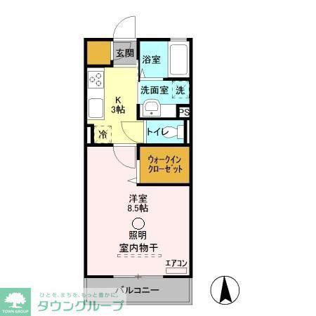 LOBELLIATOROI(1K/3階)の間取り写真