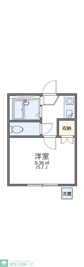 レオパレス西川口第26(1K/1階)の間取り写真