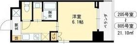 MAXIV大阪堺(1K/5階)の間取り写真