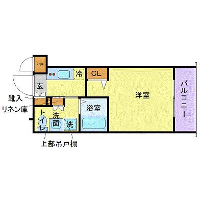 フェニックス吉祥寺弐番館(1K/9階)の間取り写真