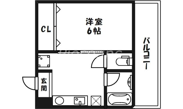 ネクスプロス天六(1K/3階)の間取り写真