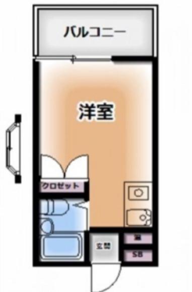 THT藤が丘(ワンルーム/1階)の間取り写真