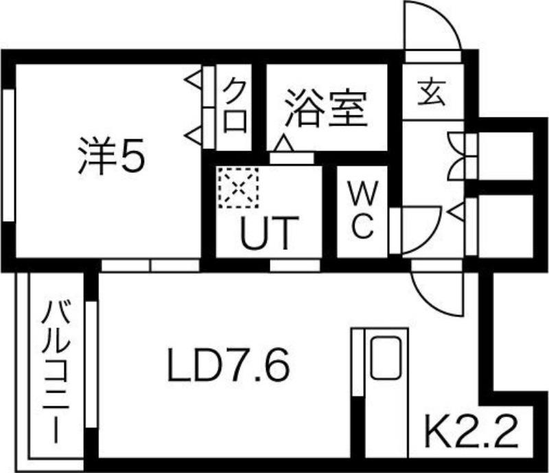 MTガーデンイースト II(1LDK/1階)の間取り写真