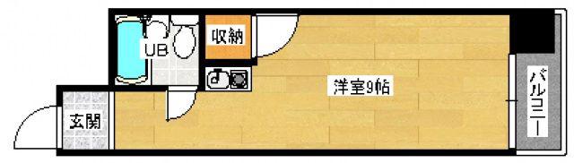 KDコーポ2(ワンルーム/4階)の間取り写真