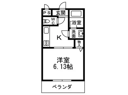 エステラグーナ七番館(1K/1階)の間取り写真