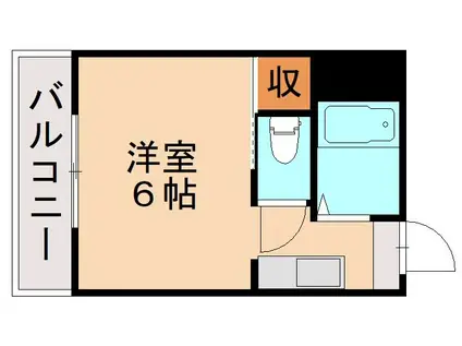 ネクスト西折尾(1K/7階)の間取り写真