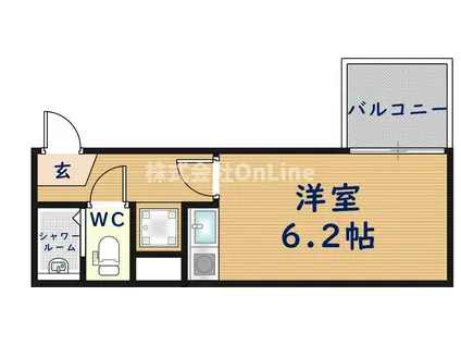 HESTA近大前(ワンルーム/3階)の間取り写真