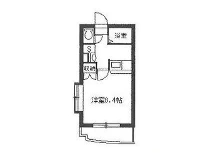 エターナルN(1K/2階)の間取り写真