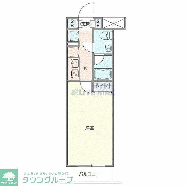AZEST西高島平(1K/3階)の間取り写真