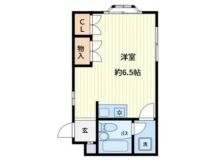 シルフィード西川口(ワンルーム/3階)の間取り写真