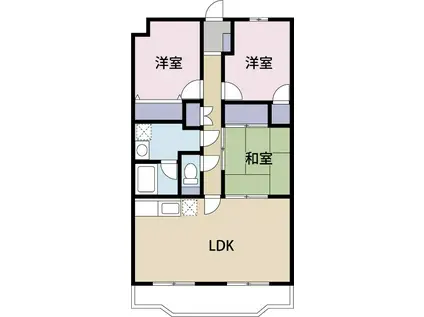 ヴィラハピネス(3LDK/3階)の間取り写真