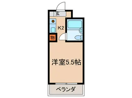 ナカハラビル(ワンルーム/4階)の間取り写真