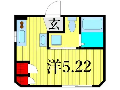 グラード南千住(ワンルーム/2階)の間取り写真