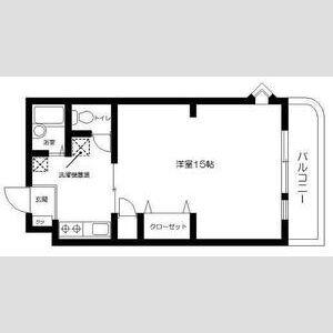 シェモア泉中央(1K/2階)の間取り写真