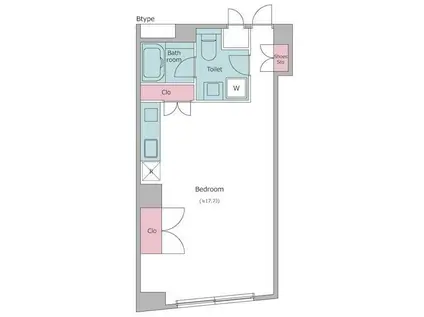 レジディア自由が丘II(ワンルーム/3階)の間取り写真