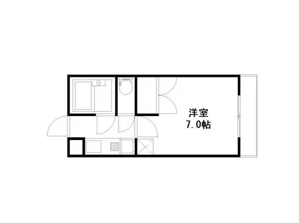 カサエスペランサ(1K/3階)の間取り写真
