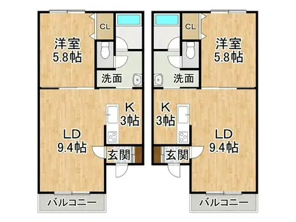 EL DORADO(1LDK/1階)の間取り写真