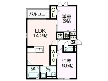 南海本線 北助松駅 徒歩9分 2階建 築14年(2LDK/1階)の間取り写真