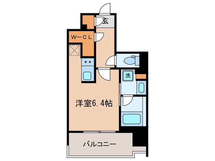 レジディア文京本郷III(ワンルーム/4階)の間取り写真