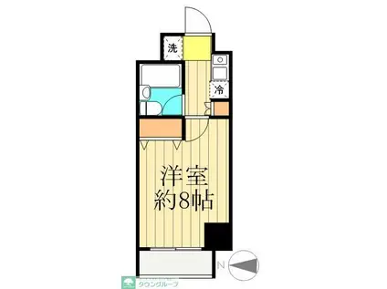 レジデンスキリン(1K/3階)の間取り写真