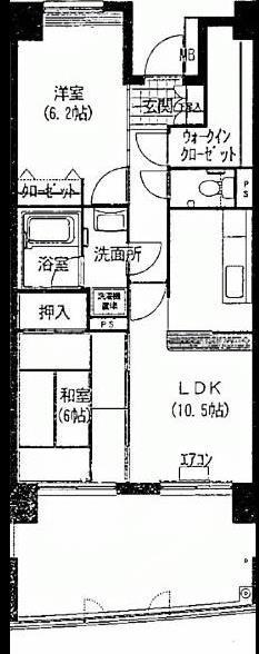 グリーンスパーク109(2LDK/10階)の間取り写真