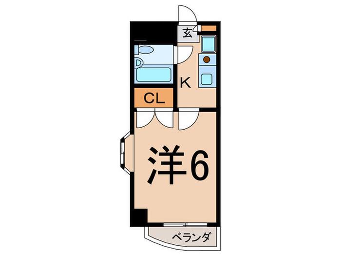 メゾン吉田(1K/1階)の間取り写真